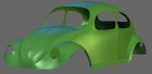 A tagged mesh subdivded to four levels and rendered with smooth shading.