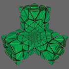 Locally refined 3D mesh