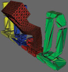 Locally refined 3D mesh
